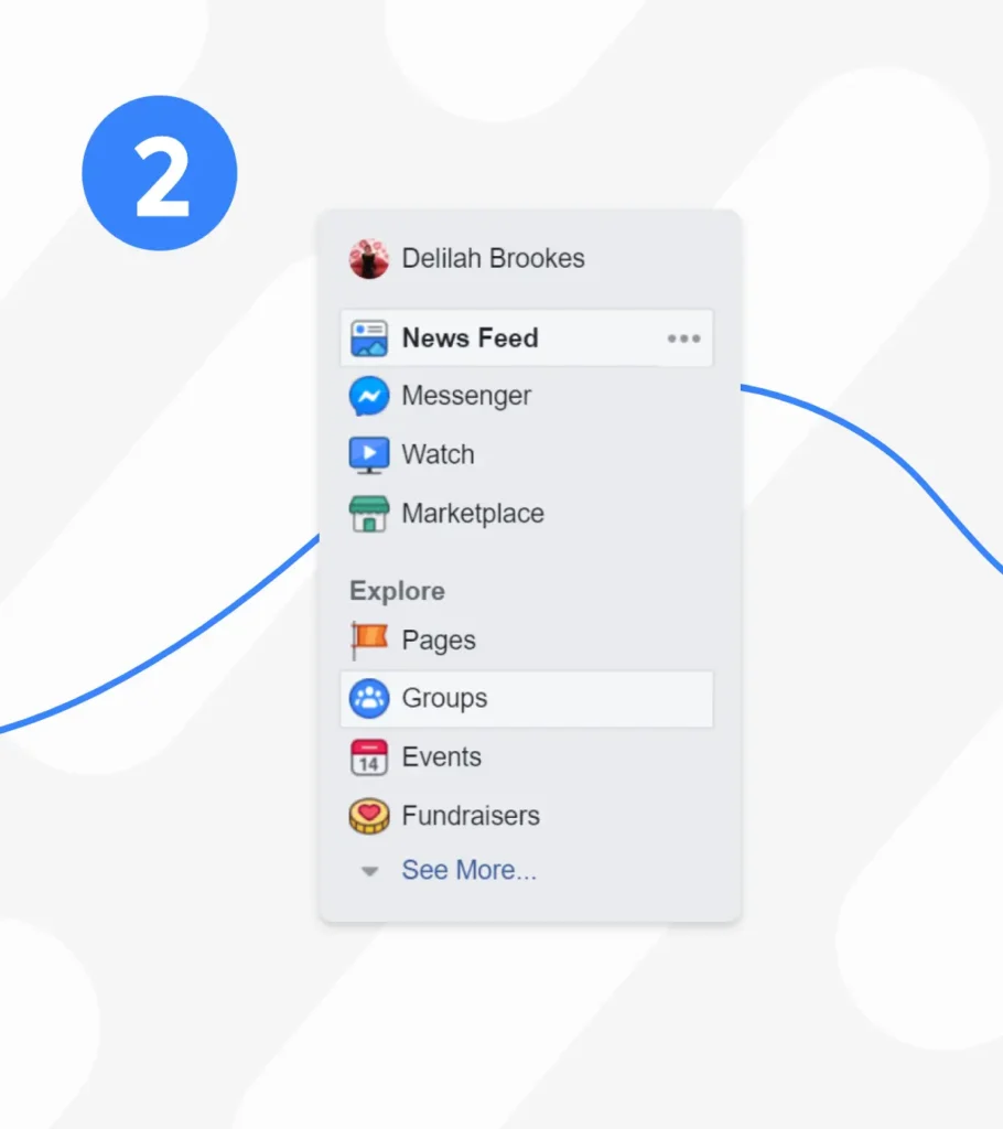 Navigating to Facebook Groups
