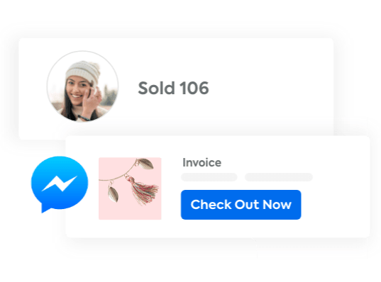 Automatically invoicing customer's comment purchase through Facebook Messenger