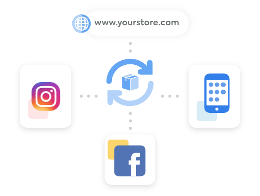 Central inventory feeding to Instagram, Facebook, your mobile app, and your website