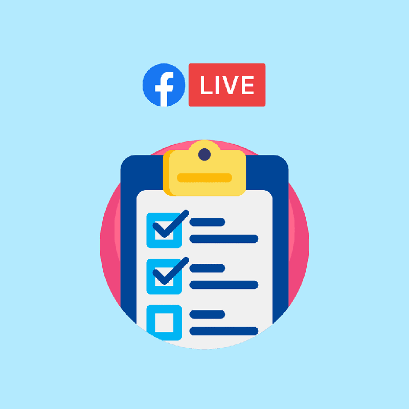 Facebook Live Sale equipment checklist