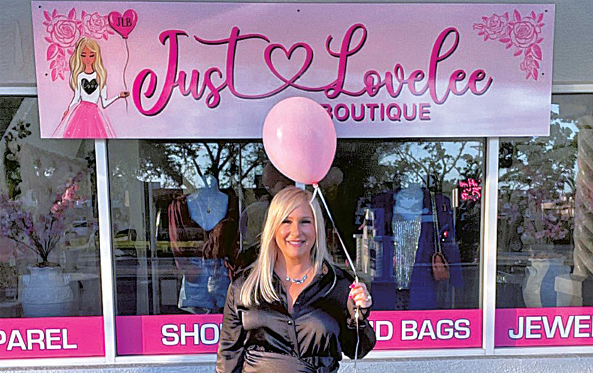 Lisa Muia, owner of the Just Lovelee Boutique, outside of her Cape shop. PHOTO PROVIDED