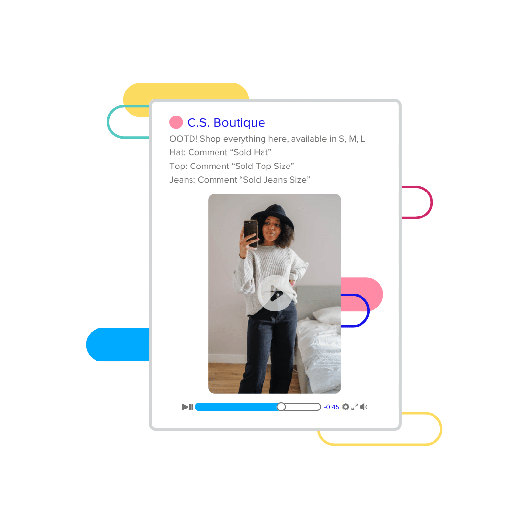 Nellie Mae doing a fit video on Facebook