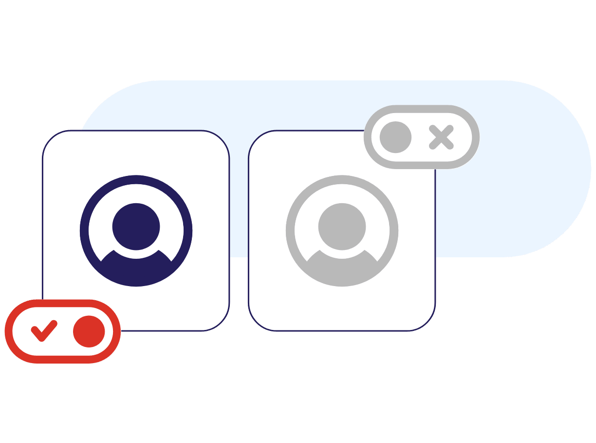 Guests and hosts can go off-camera while still being part of the conversation.