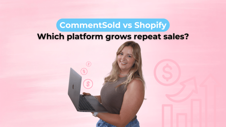 Seller considering CommentSold vs Shopify as their live selling platform