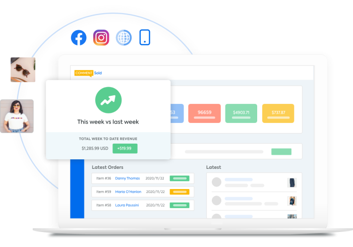 commentsold's an all-in-one dashboard
